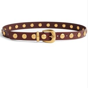 Madewell Studded Western Leather Belt size Medium NWOT
